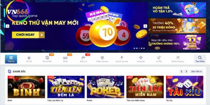 Vn666 – Nhà Cái Cá Cược Casino Uy Tín Trực Tuyến Số 1 Các chương trình khuyến mãi hấp dẫn tại Vn666