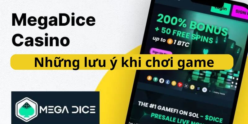 Megadice - Trải Nghiệm Những Tựa Game Hết Sức Hấp Dẫn Lời khuyên dành cho người chơi khi tham gia cá cược