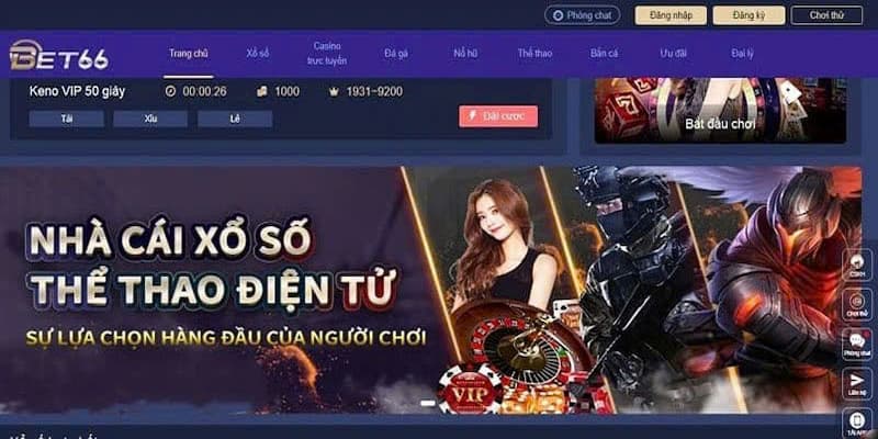 Bet66 - Nhà Cái Cá Cược Với Tỷ Lệ Cược Cạnh Tranh Số 1 Các sản phẩm cá cược hấp dẫn tại bet66