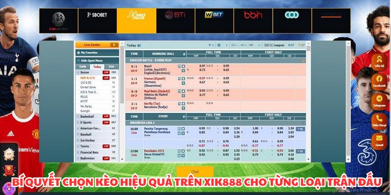 Tỷ Lệ Kèo Nhà Cái XIK888 Uy Tín – Cược Thắng Cao Đến 88% Bí quyết chọn kèo hiệu quả trên XIK888 cho từng loại trận đấu